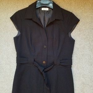 NWOT Black Calvin Klein Button Down Dress